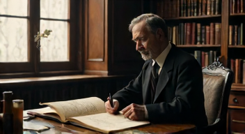 Ich bin Max Weber (Sozialwissenschaftler, 1864-1920) und ich analysiere die Gesellschaft. (6/10)