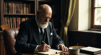 Ich bin Sigmund Freud (Vater der Psychoanalyse, 1856-1939) und ich erforsche das Unbewusste » (7/10)